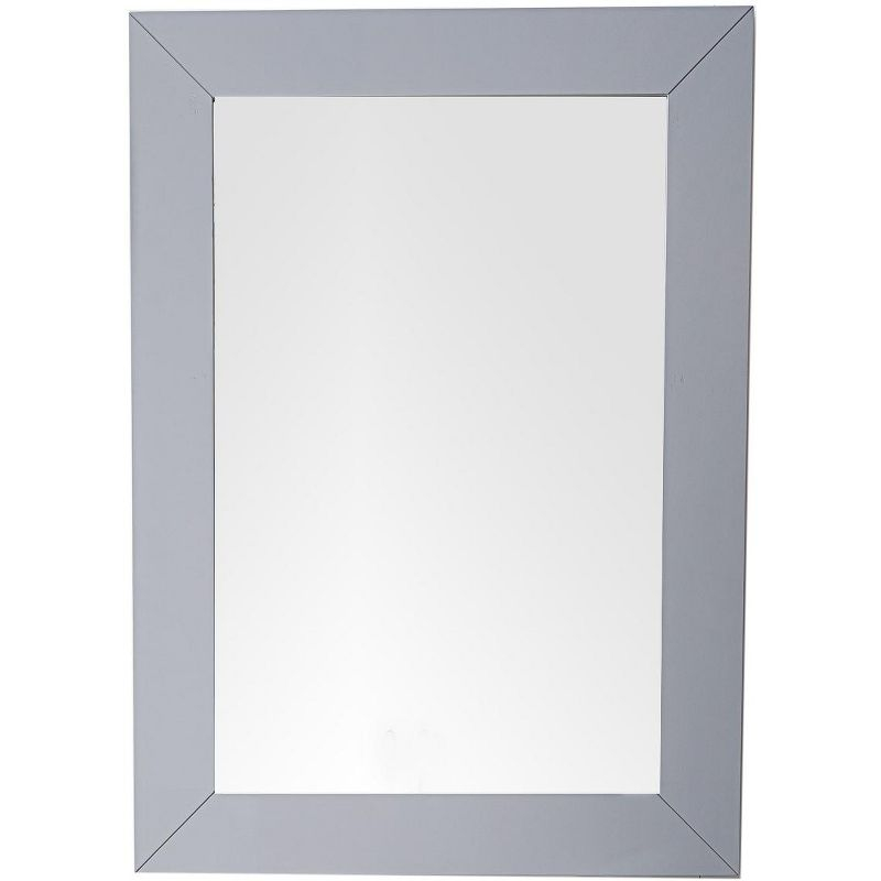 James Martin Vanities Weston 29" Rectangular Mirror, Silver Gray