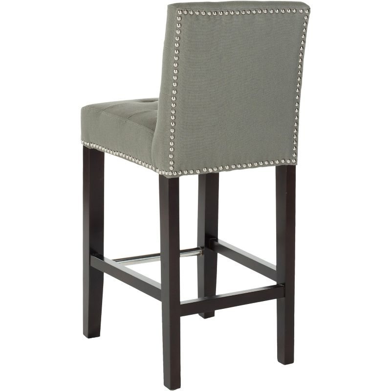 Thompson 23.9" Counter Stool with Silver Nail Heads - Seamist - Safavieh