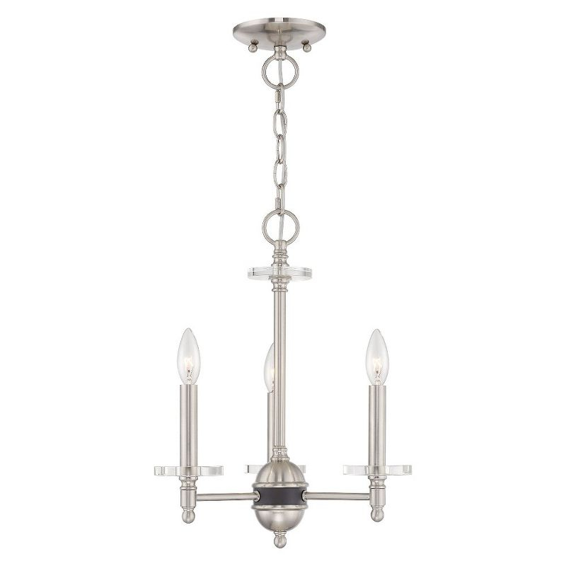 Livex Lighting Bennington 3 - Light Chandelier in  Brushed Nickel