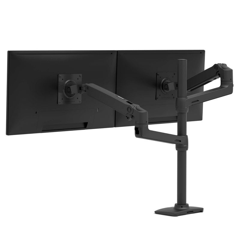 Ergotron Desk Mount for Monitor Display TV Matte Black