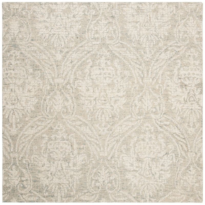 Rosemarie Abstract Handmade Tufted Wool Gray/Ivory Area Rug