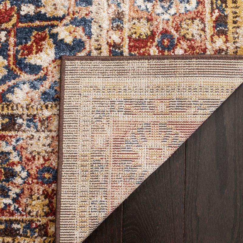 Bijar BIJ652 Power Loomed Area Rug - Brown/Rust - 3'x3' - Safavieh.