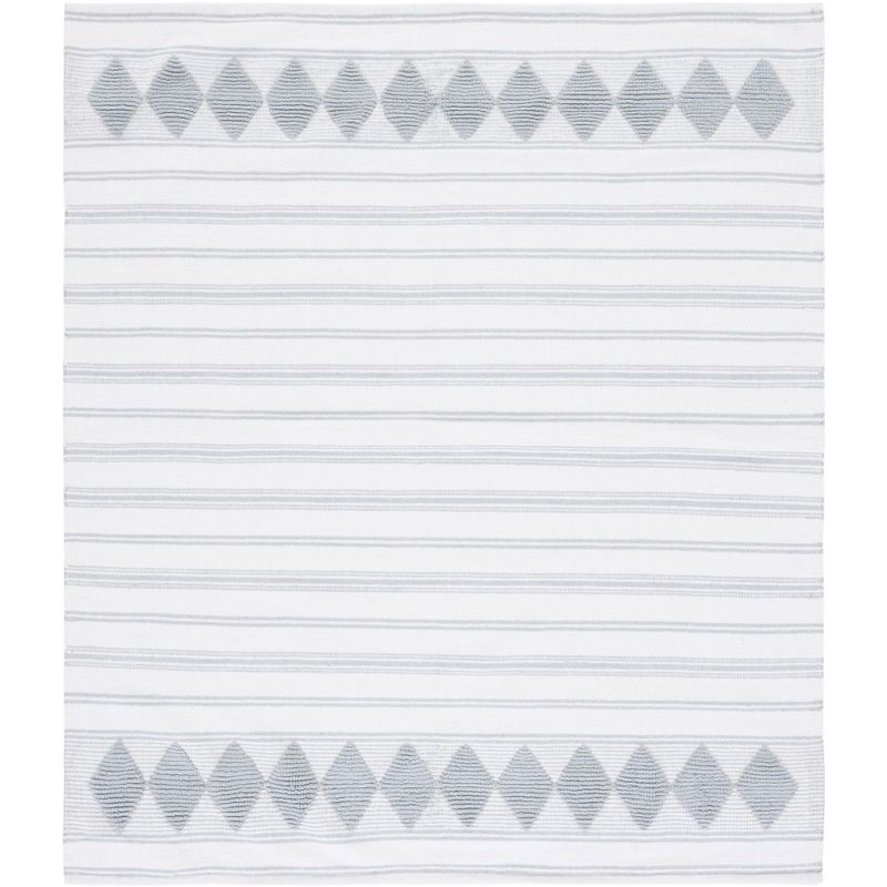 Montauk MTK708 Hand Woven, Flat Weave Indoor Area Rug - Aqua/Ivory - 6'x6' - Safavieh