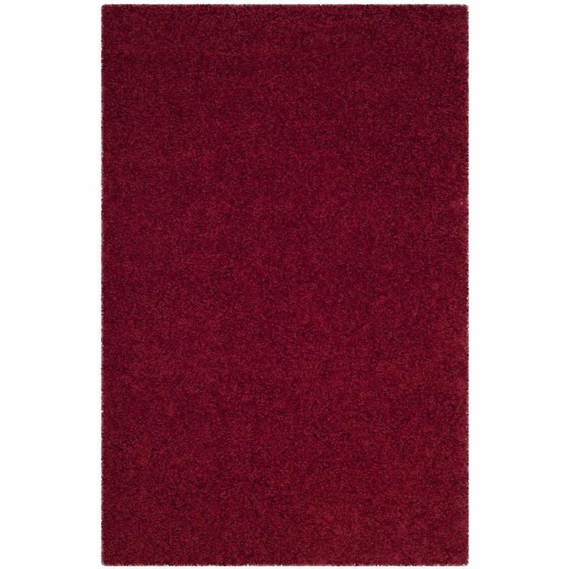 Athens Shag SGA119 Power Loomed Indoor Accent Rug - Red - 3'x5' - Safavieh