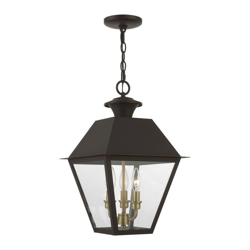 Livex Lighting Wentworth 3 - Light Pendant in  Bronze/Antique Brass
