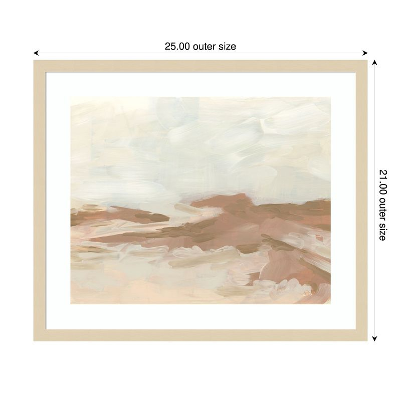 Amanti Art Neutral Flats II by June Erica Vess Wood Framed Wall Art Print 25 x 21