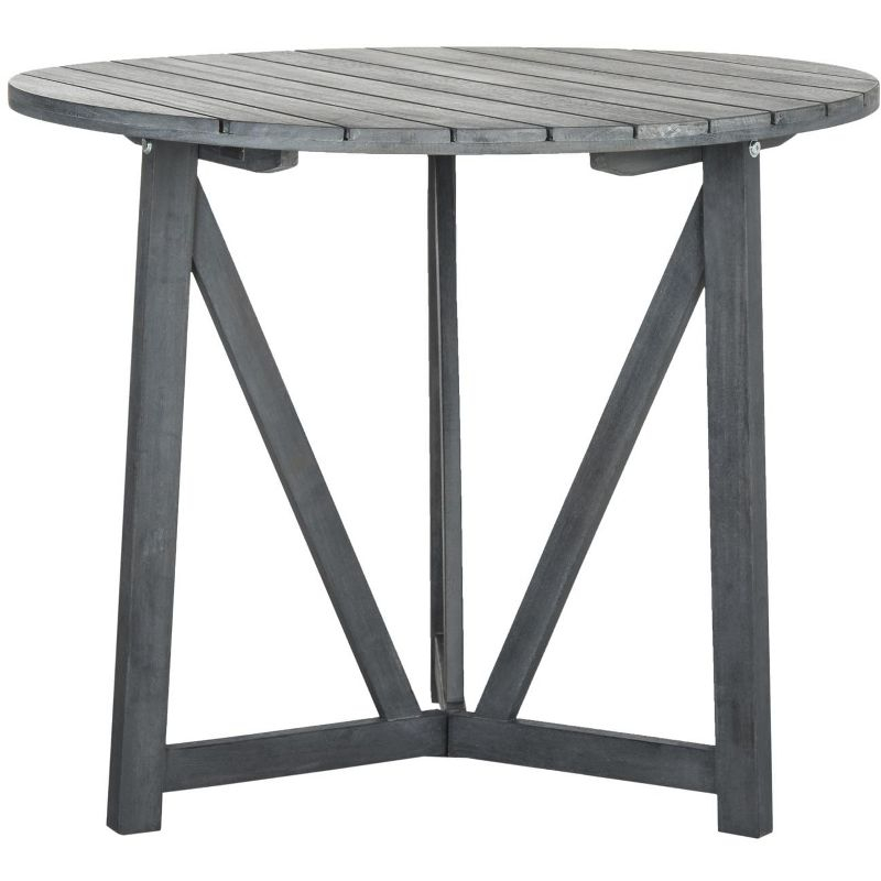Cloverdale Round Table - Indoor/Outdoor - PAT6733 - Ash Grey - Safavieh