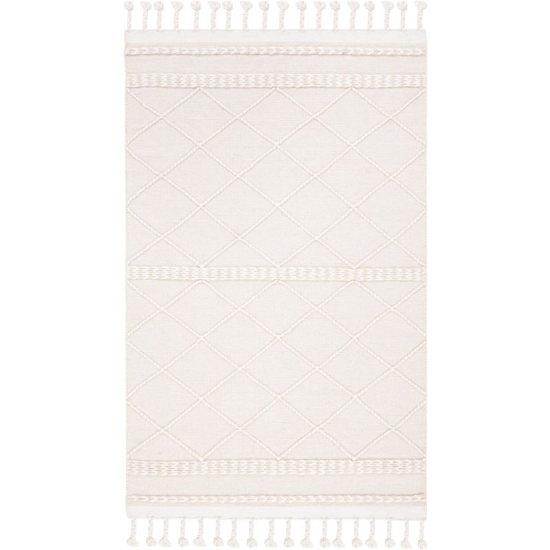 Casablanca CSB575 Hand Loomed Area Rug - Beige/Ivory - 5'x8' - Safavieh.