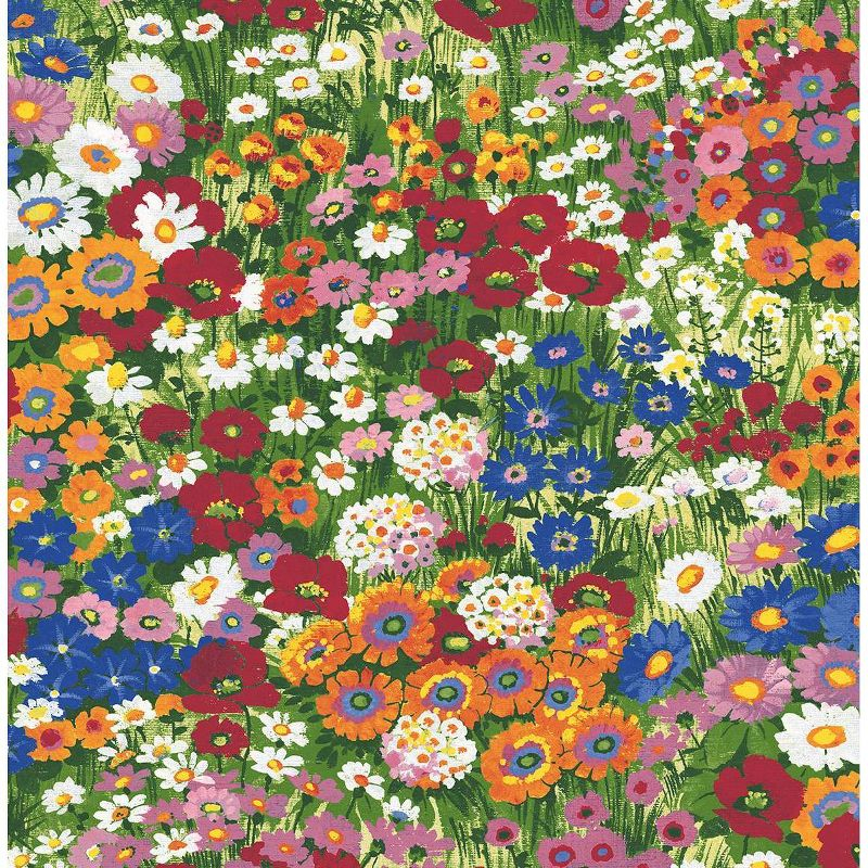 NextWall Floral Meadow Peel and Stick Wallpaper: Self-Adhesive Vinyl, Botanical Pattern, Smooth Finish, 30.75 Sq Ft Coverage