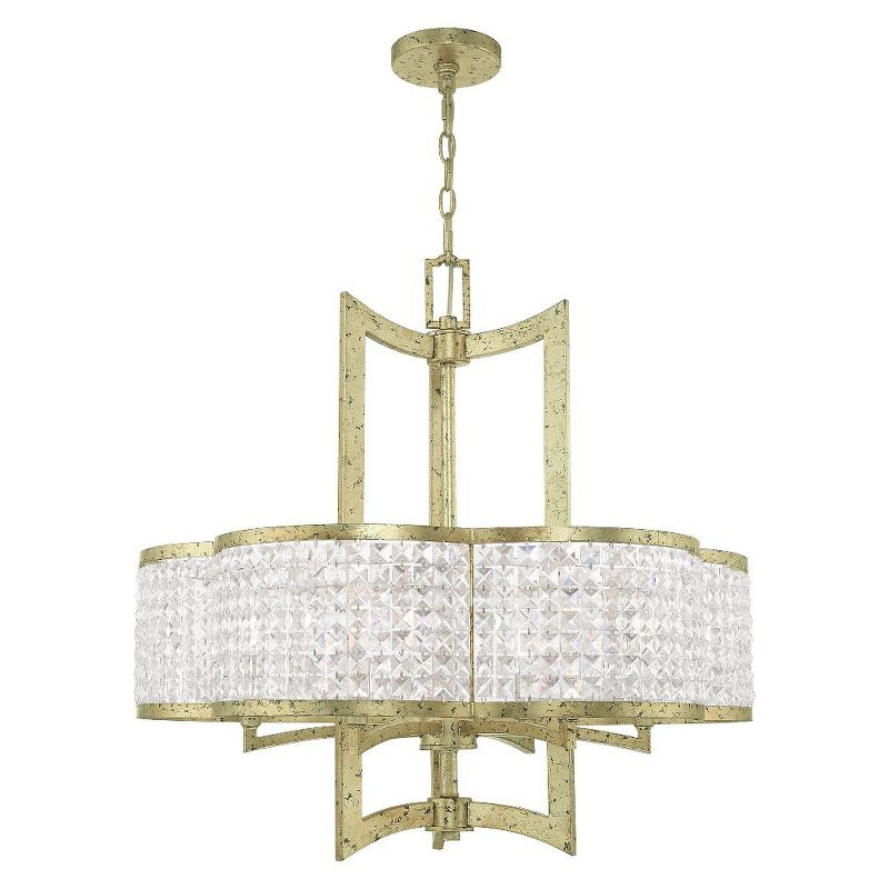 Livex Lighting Grammercy 6 - Light Chandelier in  Winter Gold