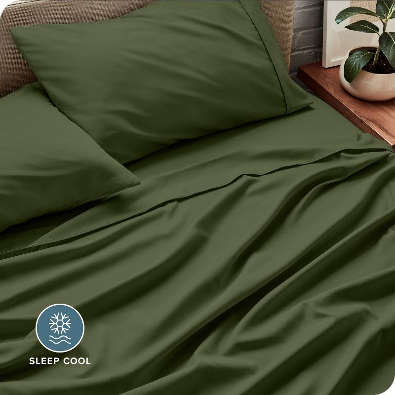 Queen Cypress 22 Inch Extra Deep Pocket Sheet Set, Double Brushed Microfiber Sheets by Bare Home