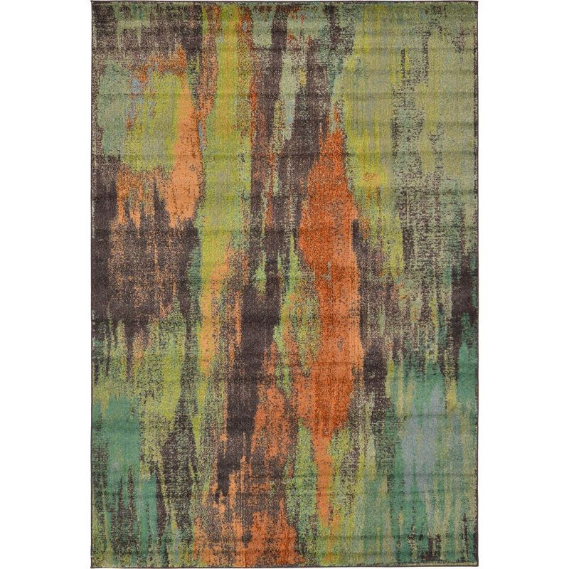 Unique Loom 6' 1 x 9' 0 Jardin Lilly Multi Area Rug