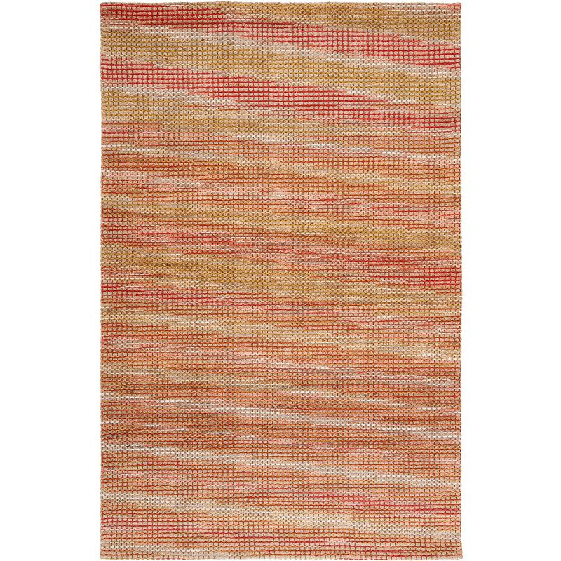 Marbella MRB851 Hand Loomed Area Rug - Natural/Red - 5'x8' - Safavieh.