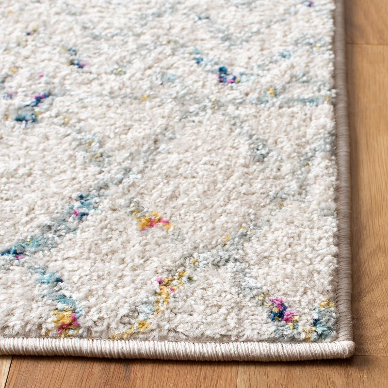 Tulum TUL270 Power Loomed Area Rug - Ivory/Blue - 3'x3' - Safavieh.