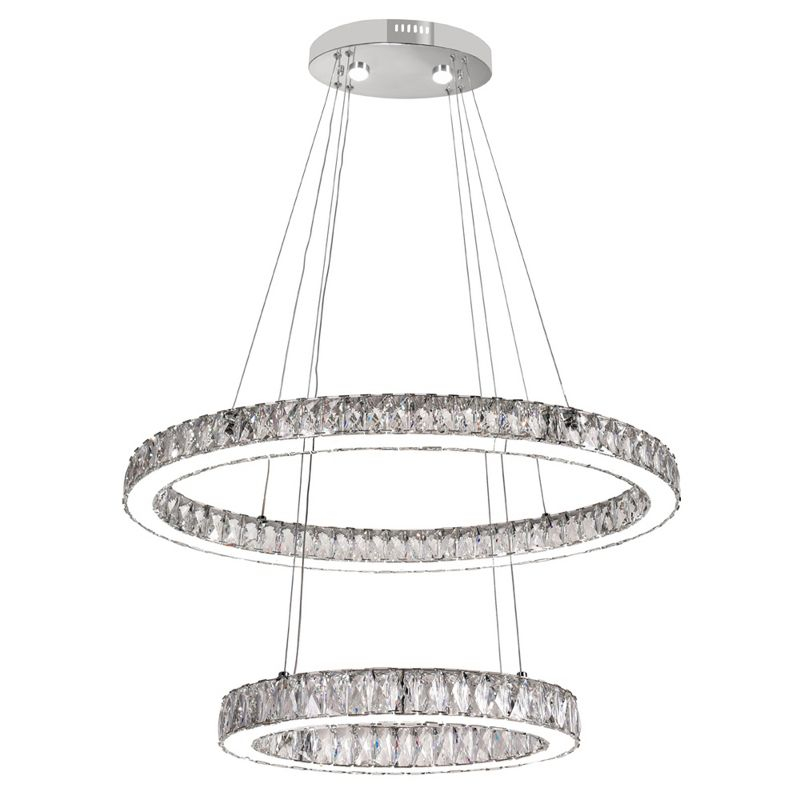 CWI Lighting Florence LED Chandelier With Chrome Finish