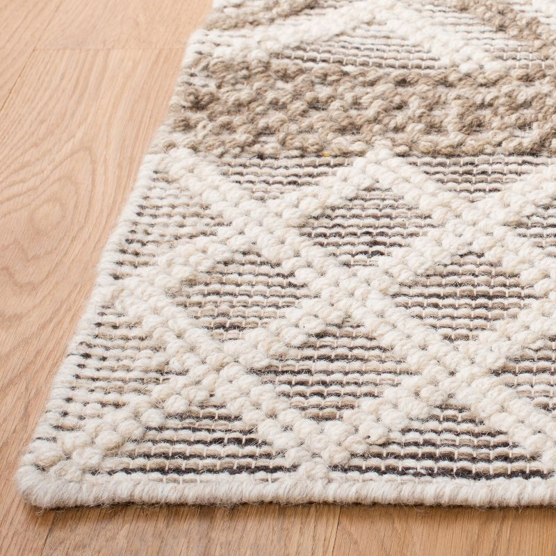 Vermont VRM211 Hand Woven Area Rug - Ivory/Grey - 5'x8' - Safavieh.