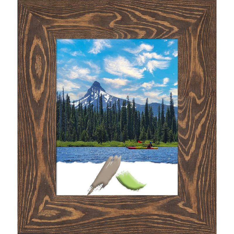 Amanti Art Bridge Brown Wood Picture Frame Opening Size 11x14 in.