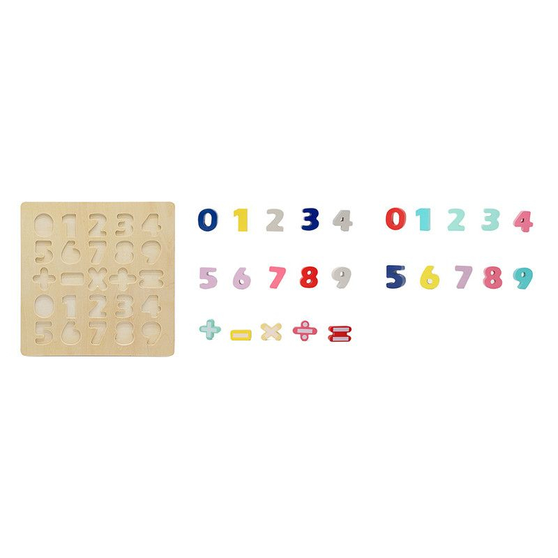 Leo & Friends Wooden Chunky Number Math Puzzle