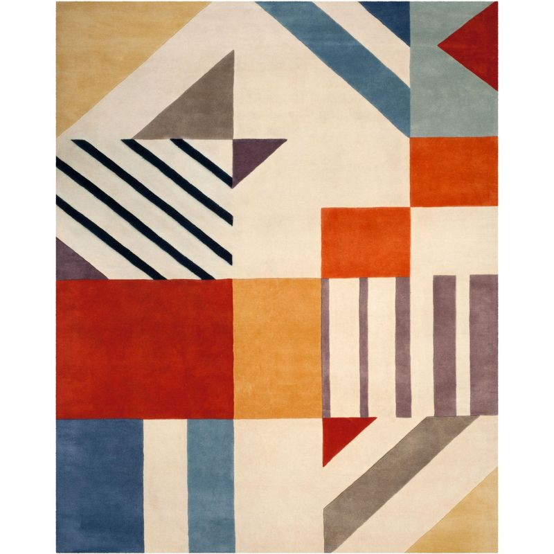 Fifth Avenue FTV120 Hand Tufted Area Rug - Ivory/Multi - 8'x10' - Safavieh.