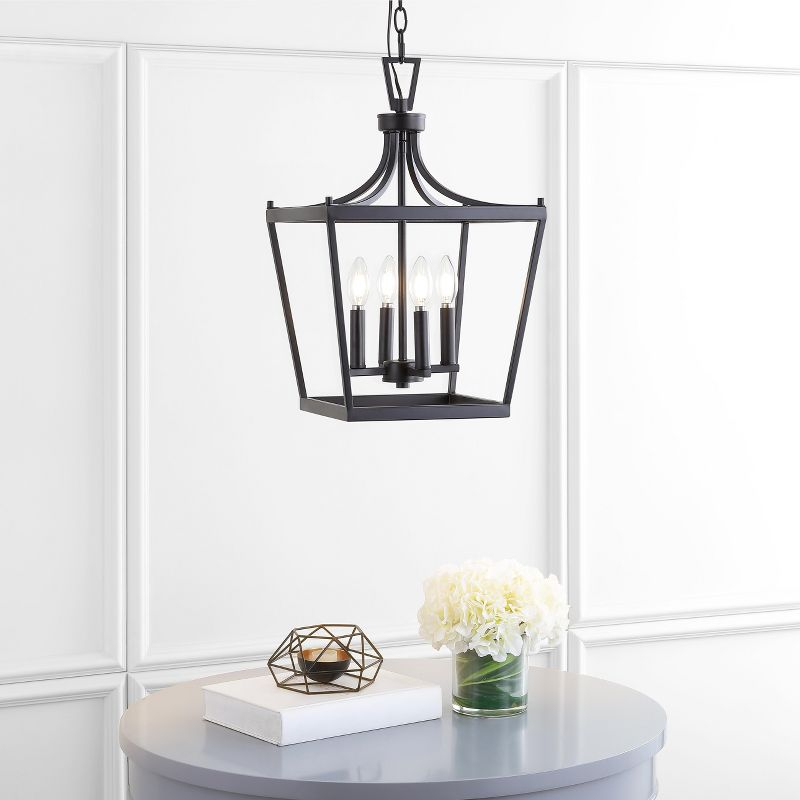 Nichi 4 Light Pendant - Oil Rubbed Bronze (Black) - Safavieh.