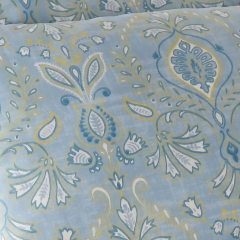 Southshore Fine Living Paisley Grace Oversized 2-Piece Comforter Set with sham Blue Twin / Twin XL