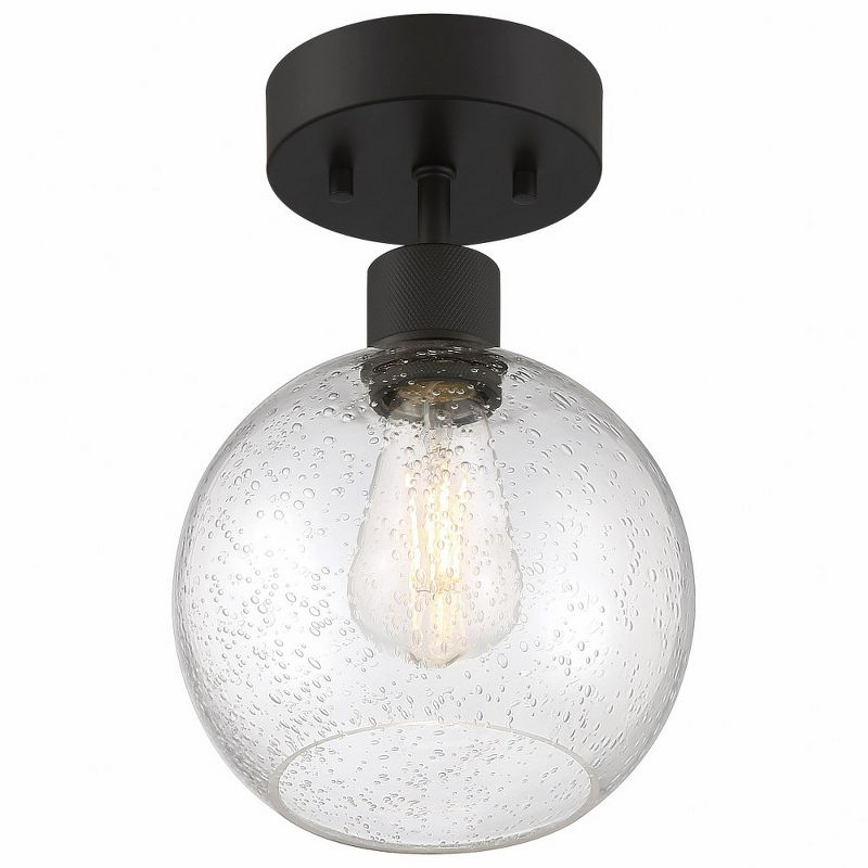 Access Lighting Port Nine 1 - Light Flush Mount in  Matte Black