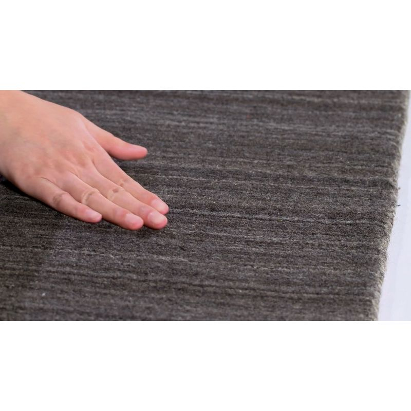 Himalaya HIM820 Handmade Area Rug - 6'x6' - Charcoal - Safavieh