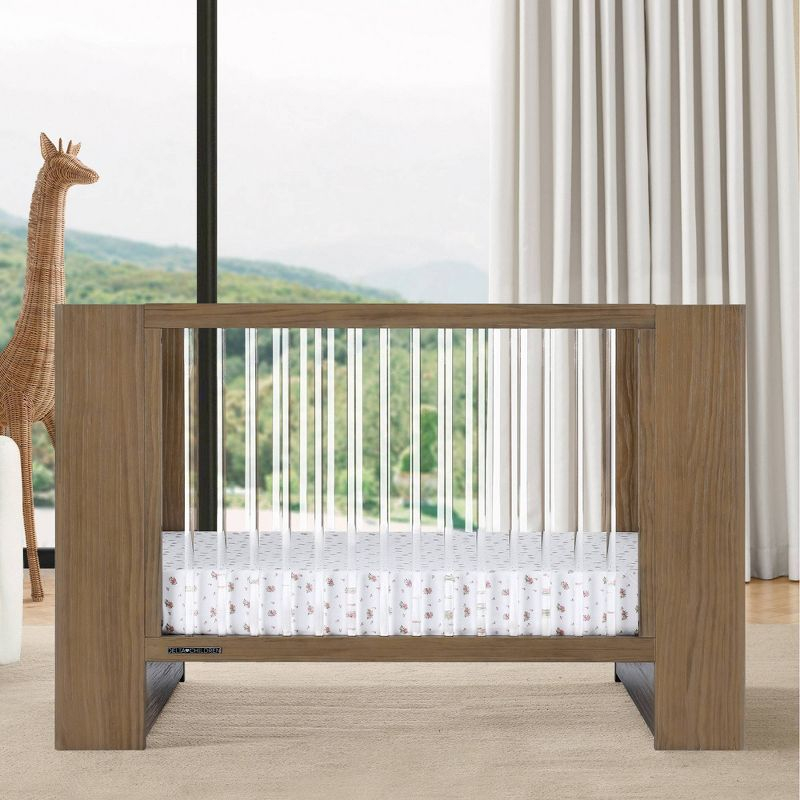Delta Children Aerin 4-in-1 Convertible Crib - Aged Oak
