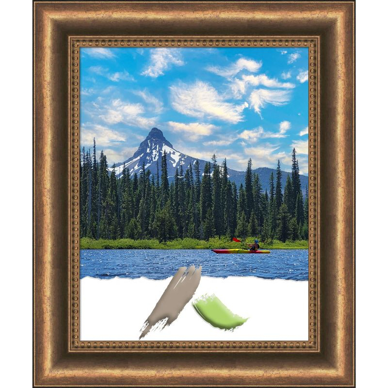 Amanti Art Manhattan Bronze Narrow Wood Picture Frame Opening Size 11x14 in.