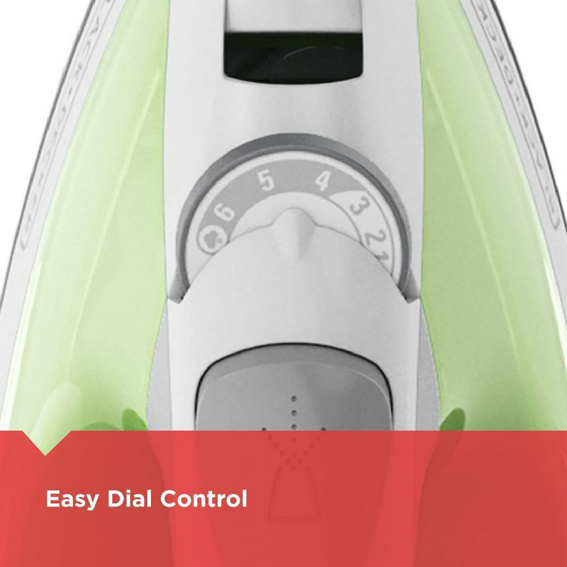 BLACK+DECKER Easy Steam Compact Iron, 2X Smoother Glide, Nonstick Soleplate & Anti-Drip