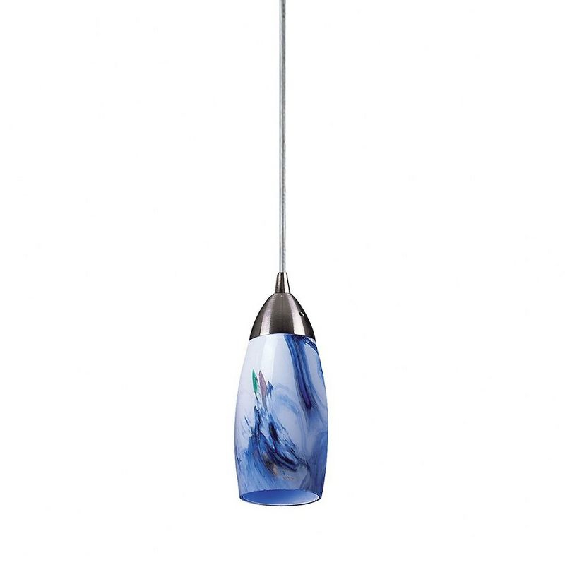 Elk Home Milan 1 - Light Pendant in  Satin Nickel