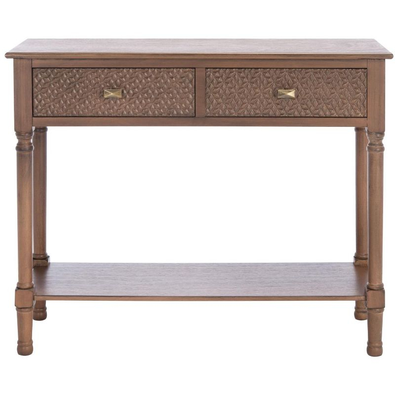 Halton 2 Drawer Console Table - CNS5718C - Brown - Safavieh