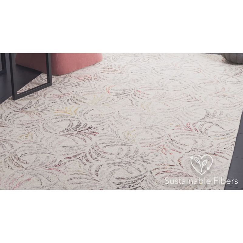 Jardin JAR728 Hand Tufted Accent Rug - Ivory/Grey - 3'x5' - Safavieh