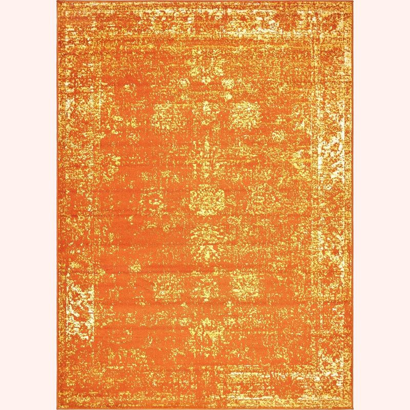 Unique Loom 7' 0 x 10' 0 Sofia Casino Orange Area Rug