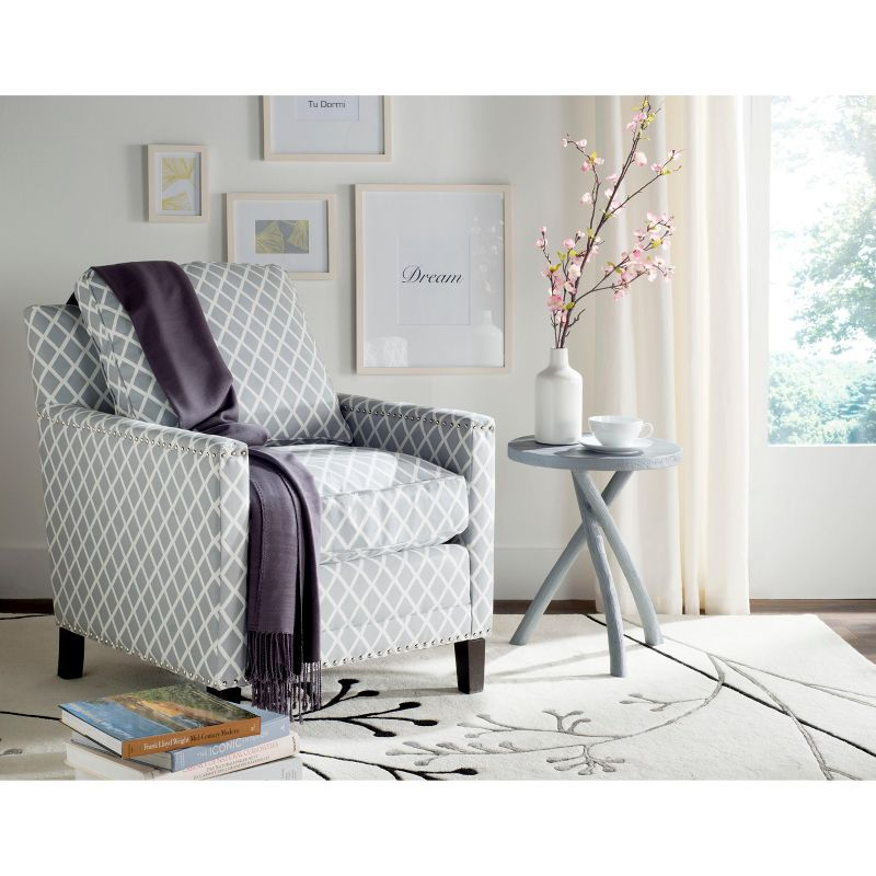 Buckler Arm Chair - MCR4613 - Grey/White - Safavieh