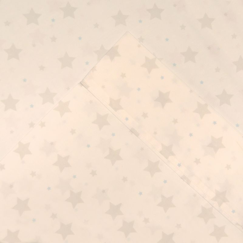 Pointehaven Stardance 200 Thread Count Printed Cotton Percale 3 pc Sheet Set, Twin Extra Long