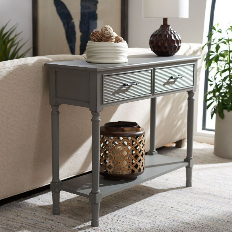 Ryder 2 Drawer Console Table - CNS5719C - Gray - Safavieh