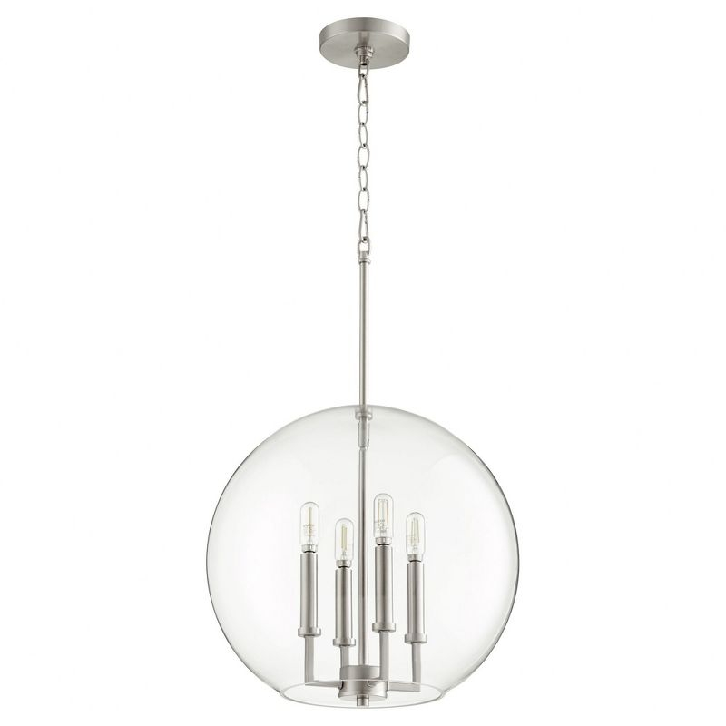 Quorum Lighting 4 - Light Pendant in  Satin Nickel