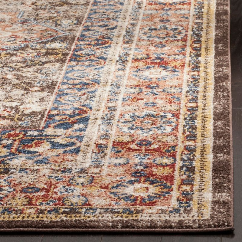 Bijar BIJ652 Power Loomed Area Rug - Brown/Rust - 3'x3' - Safavieh.