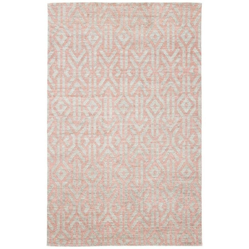 Cape Cod CAP414 Hand Woven Area Rug - Blue/Rust - 5'x8' - Safavieh.