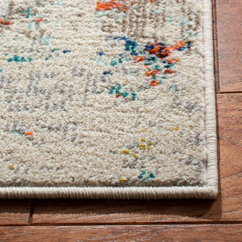 Madison MAD478 Power Loomed Indoor Area Rug - Cream/Orange - 8'x10' - Safavieh