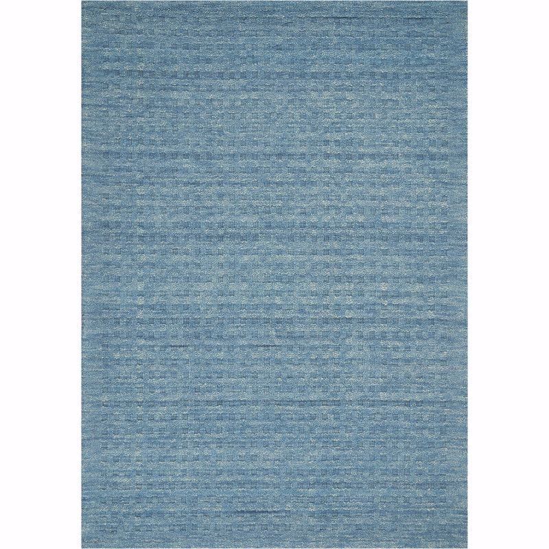 Nourison Perris Textured Indoor Area Rug Denim 5' x 7'6"