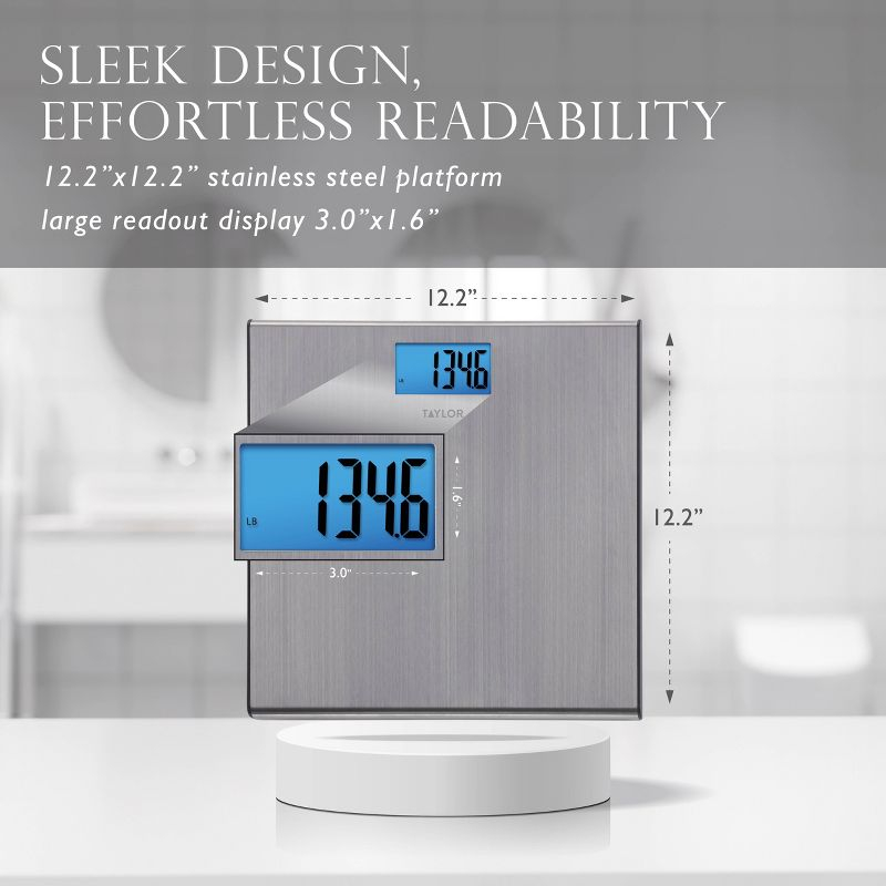 Taylor Digital Thin Stainless Steel Bathroom Scale