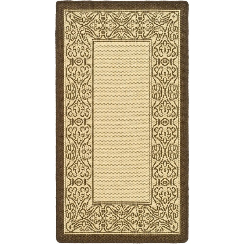 Courtyard CY2099 Power Loomed Indoor/Outdoor Accent Rug - Natural/Brown - 2'x3'7" - Safavieh.
