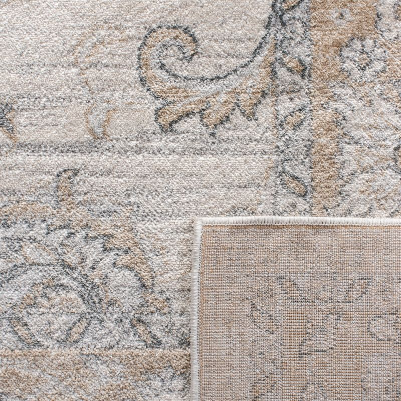 Isabella ISA940 Power Loomed Area Rug - Cream/Beige - 6'7"x6'7" - Safavieh