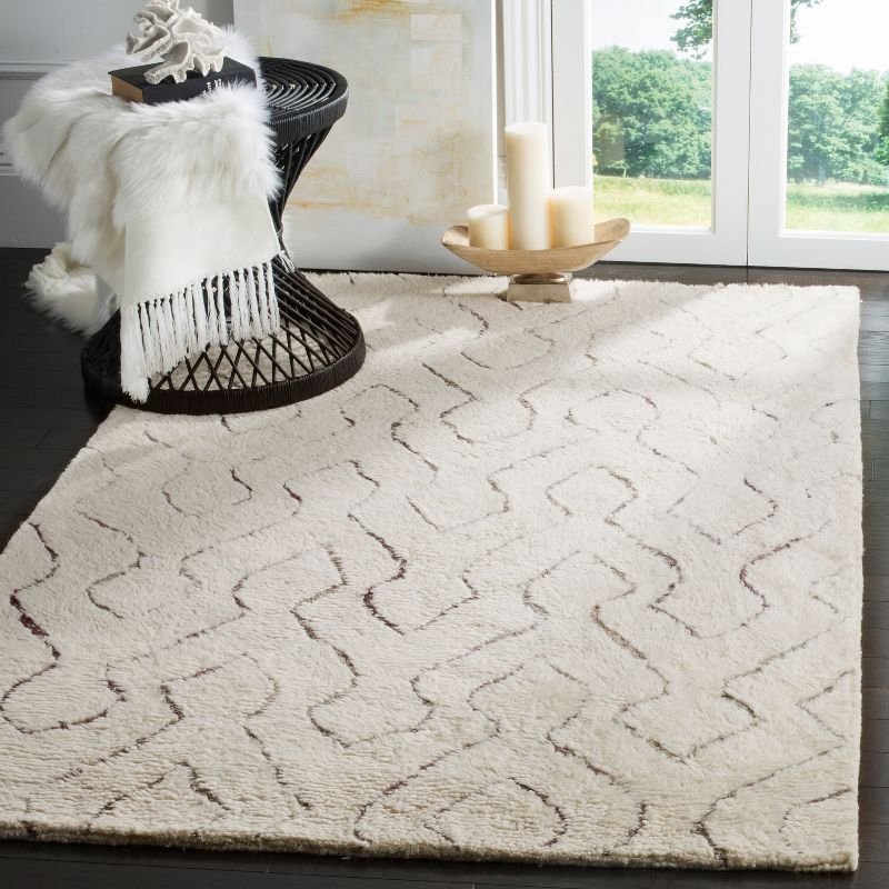 Casablanca CSB211 Hand Tufted Indoor Area Rug - Ivory/Multi - 5'x8' - Safavieh