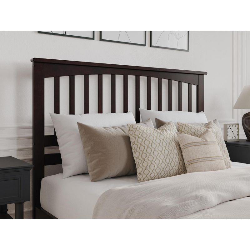 AFI Furnishings Mission Queen Headboard with Turbo Charger in Espresso