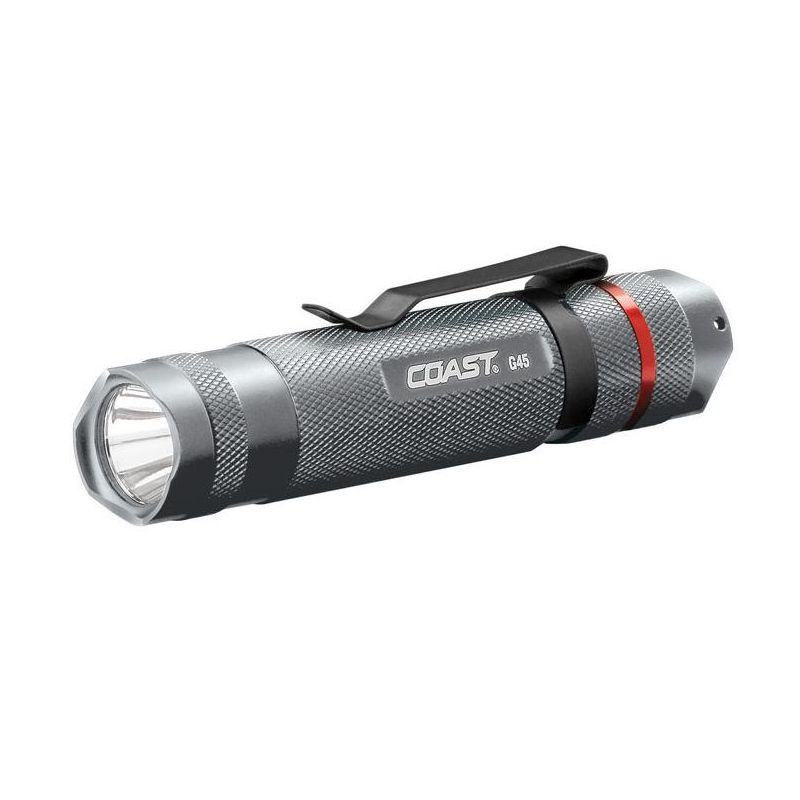 Coast G45 385 lm Silver LED Flashlight AAA Battery