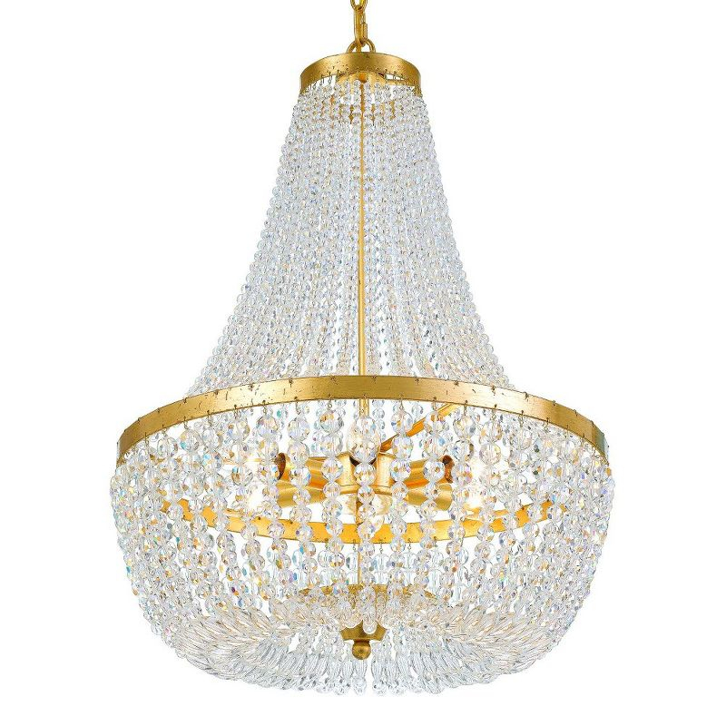 Crystorama Lighting Rylee 6 - Light Chandelier in  Antique Gold
