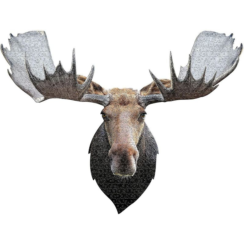 Madd Capp Games I AM Moose 700 Piece Animal Head-Shaped Jigsaw Puzzle